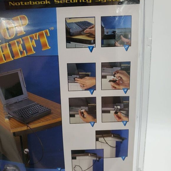 Qualtec Notebook Security System Kit # 06414 Cable Lock - Picture 6 of 6